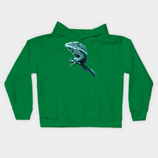 chameleon green Kids Hoodie